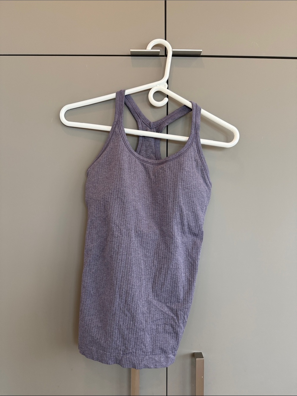Lululemon Ebb To Street Women’s Purple Ribbed Tank Top – Sleeveless Crossback
